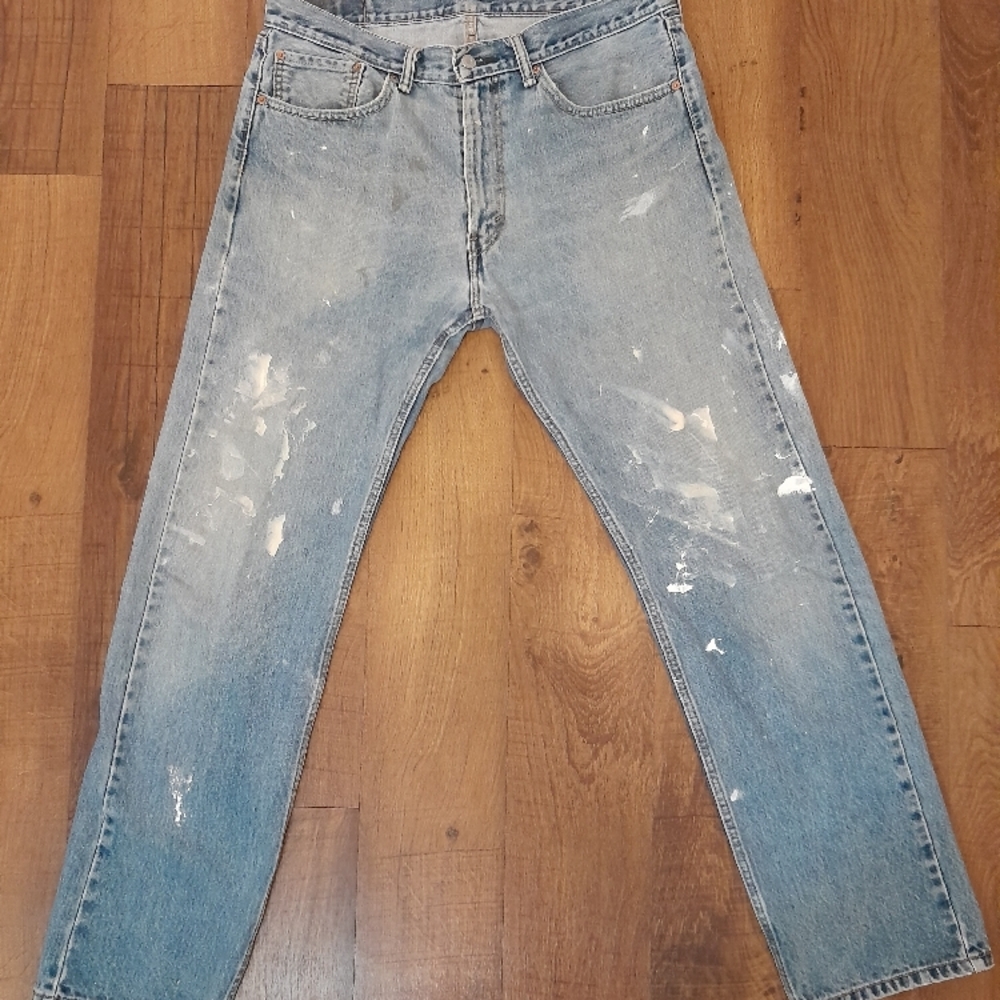 Levi's Men's Blue Distressed Jeans